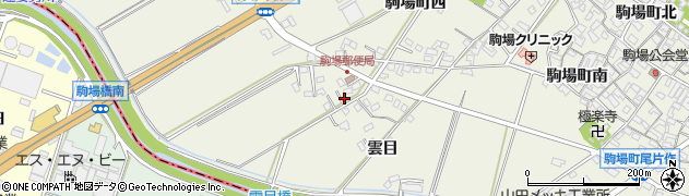 愛知県豊田市駒場町雲目29周辺の地図