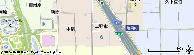 京都府亀岡市吉川町穴川（野水）周辺の地図
