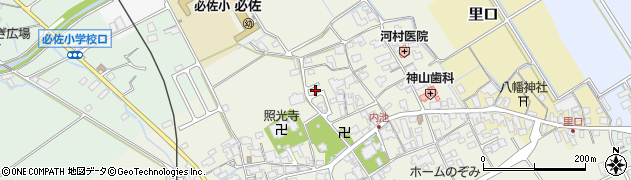 滋賀県蒲生郡日野町内池525周辺の地図