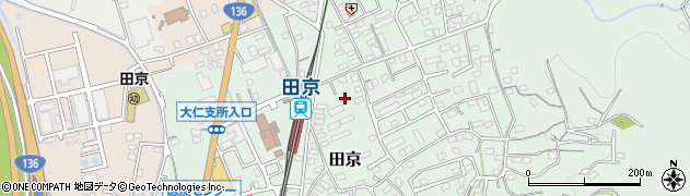 静岡県伊豆の国市田京671周辺の地図