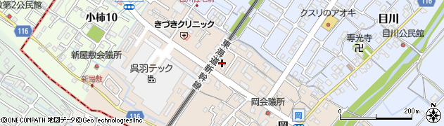 滋賀県栗東市岡210周辺の地図