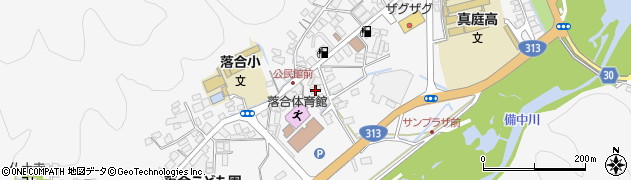 岡山県真庭市落合垂水495周辺の地図