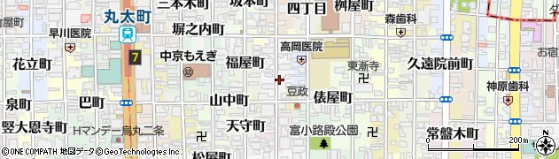 京都府京都市中京区絹屋町126周辺の地図