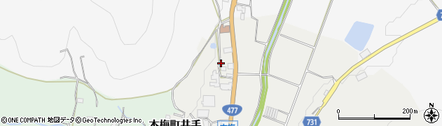 京都府亀岡市本梅町井手（下早田）周辺の地図