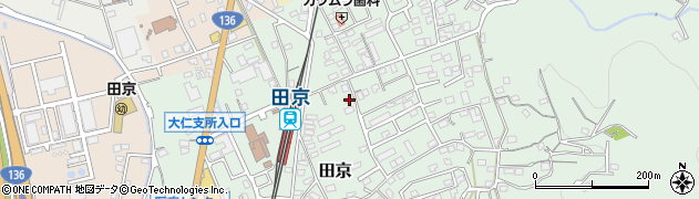 静岡県伊豆の国市田京670周辺の地図