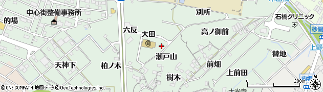 愛知県東海市大田町庄之脇周辺の地図