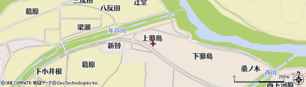 京都府亀岡市篠町山本（上蓼島）周辺の地図