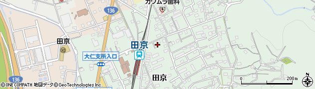 静岡県伊豆の国市田京672周辺の地図