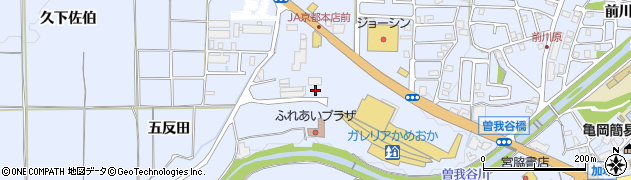 京都府亀岡市余部町樋又周辺の地図