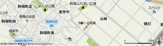 愛知県豊田市駒場町元城57周辺の地図