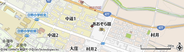 滋賀県蒲生郡日野町中道1丁目97周辺の地図