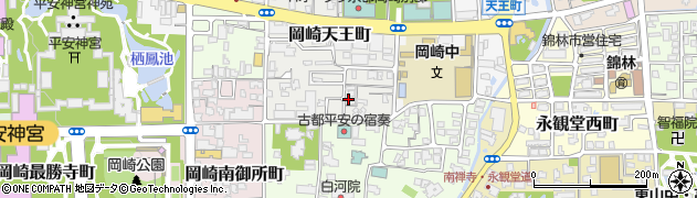 京都府京都市左京区岡崎天王町45周辺の地図