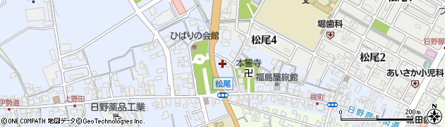 滋賀県蒲生郡日野町松尾1600周辺の地図