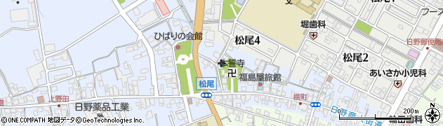 滋賀県蒲生郡日野町松尾1597周辺の地図