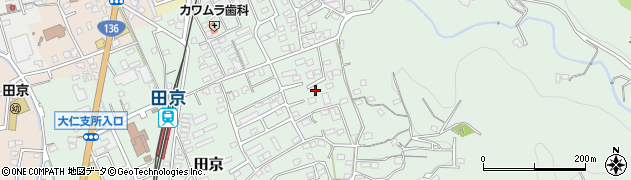 静岡県伊豆の国市田京638周辺の地図