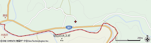 愛知県豊田市黒坂町（上平）周辺の地図