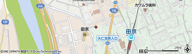 静岡県伊豆の国市田京282周辺の地図