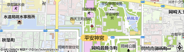 京都府京都市左京区岡崎西天王町周辺の地図