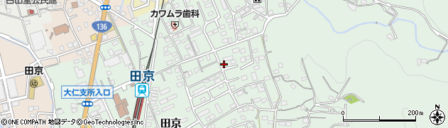静岡県伊豆の国市田京650周辺の地図