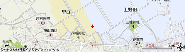 滋賀県蒲生郡日野町里口周辺の地図