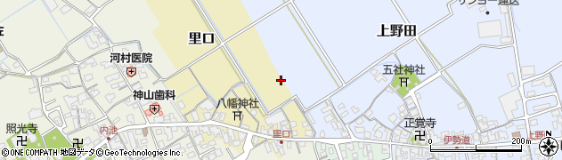 滋賀県日野町（蒲生郡）里口周辺の地図