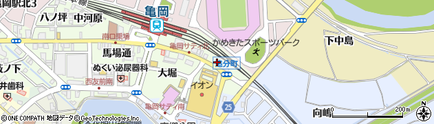 京都府亀岡市追分町（下島）周辺の地図