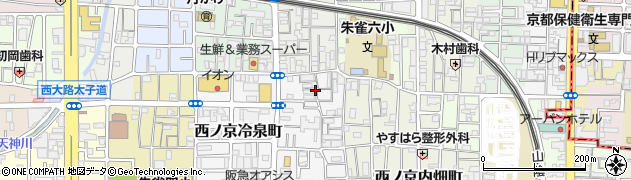 京都府京都市中京区西ノ京右馬寮町周辺の地図