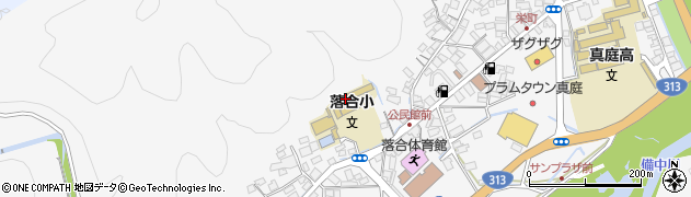 岡山県真庭市落合垂水607周辺の地図
