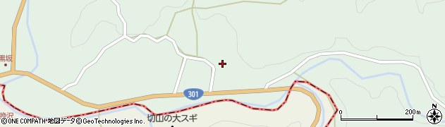 愛知県豊田市黒坂町（栗下）周辺の地図
