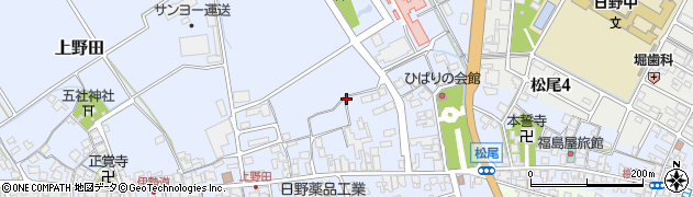 滋賀県日野町（蒲生郡）上野田周辺の地図