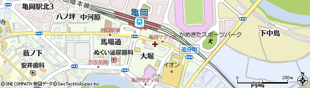 京都府亀岡市追分町（大堀）周辺の地図