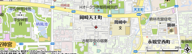 リパーク京都岡崎天王町第２駐車場周辺の地図