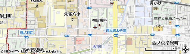 京都府京都市中京区西ノ京中御門東町33周辺の地図