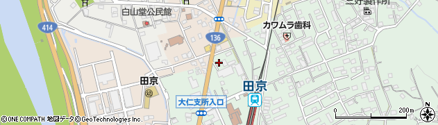 静岡県伊豆の国市田京291周辺の地図