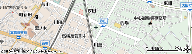愛知県東海市大田町（汐田）周辺の地図