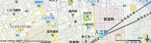 静岡県静岡市清水区入江南町周辺の地図
