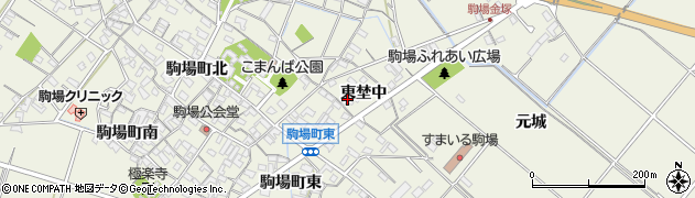 愛知県豊田市駒場町東埜中78周辺の地図