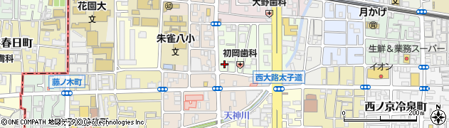 京都府京都市中京区西ノ京中御門東町26周辺の地図