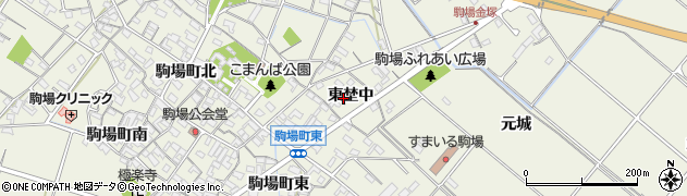愛知県豊田市駒場町東埜中73周辺の地図