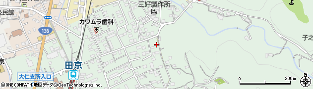 静岡県伊豆の国市田京641周辺の地図