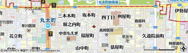 京都府京都市中京区和久屋町周辺の地図