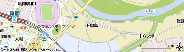 京都府亀岡市保津町下中島周辺の地図