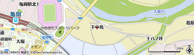 京都府亀岡市保津町（下中島）周辺の地図