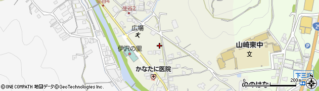 兵庫県宍粟市山崎町生谷周辺の地図