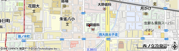 京都府京都市中京区西ノ京中御門東町19周辺の地図