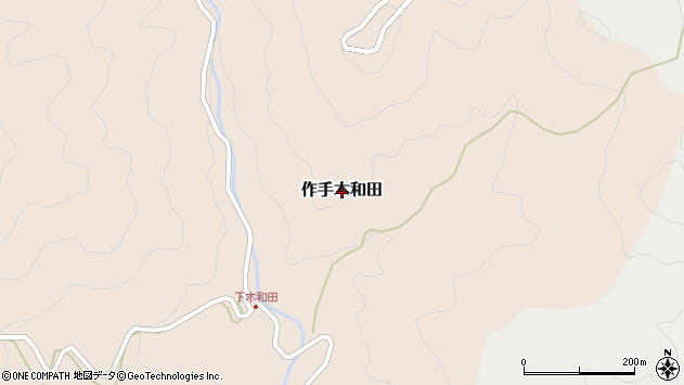 〒441-1402 愛知県新城市作手木和田の地図