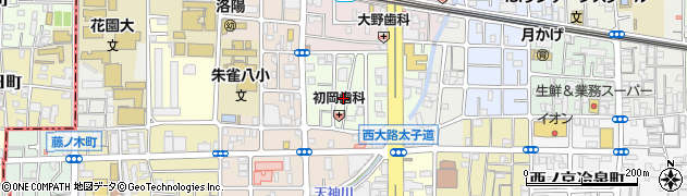 京都府京都市中京区西ノ京中御門東町52周辺の地図