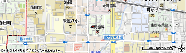 京都府京都市中京区西ノ京中御門東町18周辺の地図