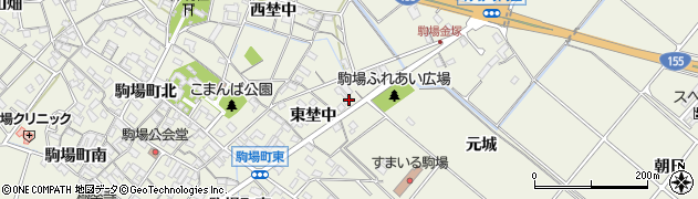 愛知県豊田市駒場町東埜中101周辺の地図