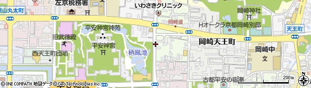 京都府京都市左京区岡崎北御所町周辺の地図